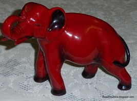 **RARE** Royal Doulton Flambe Elephant Trunk In Salute HN891A LARGE FIGU... - $775.03