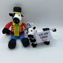 Chick Fil A Plush Cow 10&quot;Marching Band &quot;March To Mor Chikin&quot; &amp; Mini Cow - $11.30