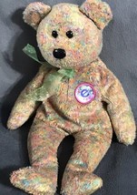 2002 Ty Signature Plush Beanie Baby Bear Brown Speckles 7” - £11.62 GBP