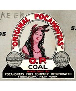 Vtg Ink Blotter Advertising Chicago IL Pocahontas O. P. Chatham Coal and... - $22.72