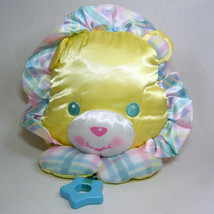 Vintage Playskool Snuzzles Blanket BEAR Security Baby Blanket Plaid &amp; Satin 5042 - £23.70 GBP