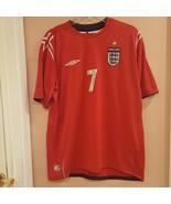 Umbro Jersey shirt #7 Beckham football soccer sz Lrg - €23,46 EUR