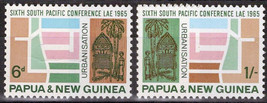 ZAYIX - Papua New Guinea 204-205 MNH Stilt House Urbanized Community  072922S11 - £1.19 GBP