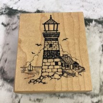 Vintage PSX Designs Rubber Stamp #F1145 Nautical Coastal Lighthouse 1999 - $9.89