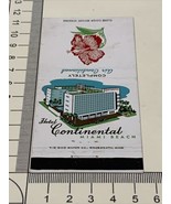 Front Strike  Matchbook Cover  The Continental  Miami Beach, Florida gmg... - £9.75 GBP