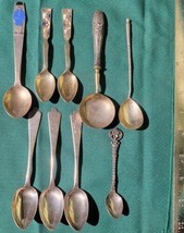 Russian Silver Spoon Lot mixed soviet Antique 875, Caviar spoons 84, 916... - £231.43 GBP