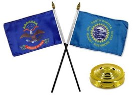 RFCO Moon Knives North Dakota ND w/South Dakota SD State Flags 4&#39;&#39;x6&#39;&#39; Desk Set  - £5.41 GBP