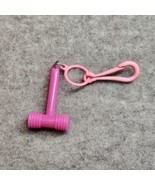 Vintage 1980s Plastic Bell Charm PINK HAMMER For 80s Charm Necklace - $17.87 CAD