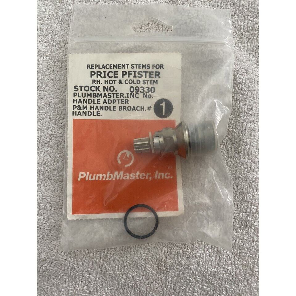 PlumbMaster Hot/Cold Stem For Price Pfister Faucets -09330 - P&M Handle Broach - £7.98 GBP