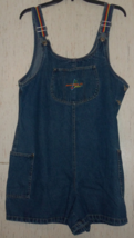 Excellent Womens Route 66 Jeans Distressed Blue J EAN Romper / Shortall Size L - £29.86 GBP