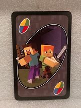 1 Minecraft Uno Replacement Wild Card SINGLE CARD ONLY *Pre-Owned/Nice* BT - $7.99