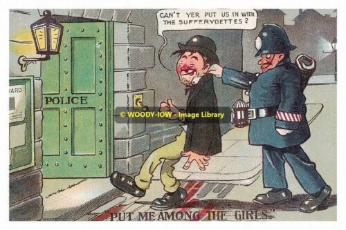 rp13145 - Suffragette Comic , Policeman , Drunk  - print 6x4 - $2.80