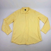 BLUE by Saks Fifth Avenue Shirt Mens 2XL Yellow Slim Fit - £15.56 GBP