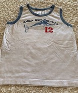 Gymboree Boys White Blue Marlin Boat Rentals Fish Tank Top 7 - $121.02 MXN