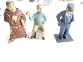 3 FIGURES -  CONDUCTOR / MONK / SITTING MAN EATING - GOOD - M46 - $5.91