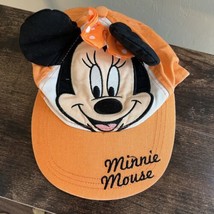 Disney MInnie Mouse Little Girls Kids ORANGE Baseball Cap Hat - $9.89