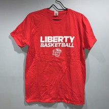 Liberty University Basketball Tee T Shirt Mens Medium Red Short Sleeve - £13.95 GBP