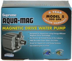 Supreme Aqua-Mag Magnetic Drive Water Pump - 500 GPH - £73.49 GBP