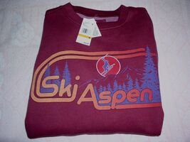Aeropostale Sweatshirt Ski Aspen Size Small Fits Medium NWT - $24.99