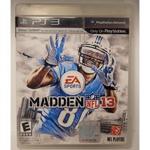 Madden NFL 13 (SONY PlayStation 3 PS3 Game) 2013 Complete With Manual - $2.57