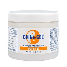 China-Gel 4 oz Jar White Reduces Pain Formula - £14.02 GBP