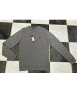 NWT 100% AUTH Gucci Mens Embroidered Shield Logo Grey Wool Sweater Sz S  - £550.65 GBP