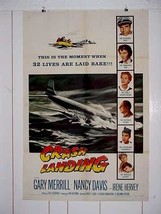 CRASH LANDING 1958 ONE SHEET POSTER NANCY REAGAN VG - $36.38