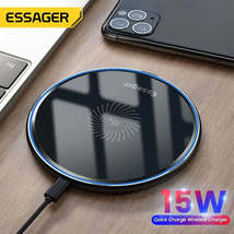 Essager 15W Qi Magnetic Wireless Fast Charging Pad - Power Delivery PD Phone Cha - £11.14 GBP+