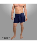 One Linda Hartman Men&#39;s 100% Pure Silk Boxers Size XX-Large Midnight Navy - $40.88 CAD