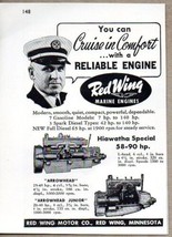 1948 Print Ad Red Wing Marine Engines Hiawatha &amp; Arrowhead Minnesota - £7.24 GBP