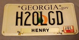 Vintage 2016 Georgia Peach Vanity License Plate ~ H2OLGD (Water Legend) - €30,20 EUR