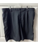 Under Armour Mens Size 40 Black Flat Front High Rise Golf Shorts - £8.51 GBP