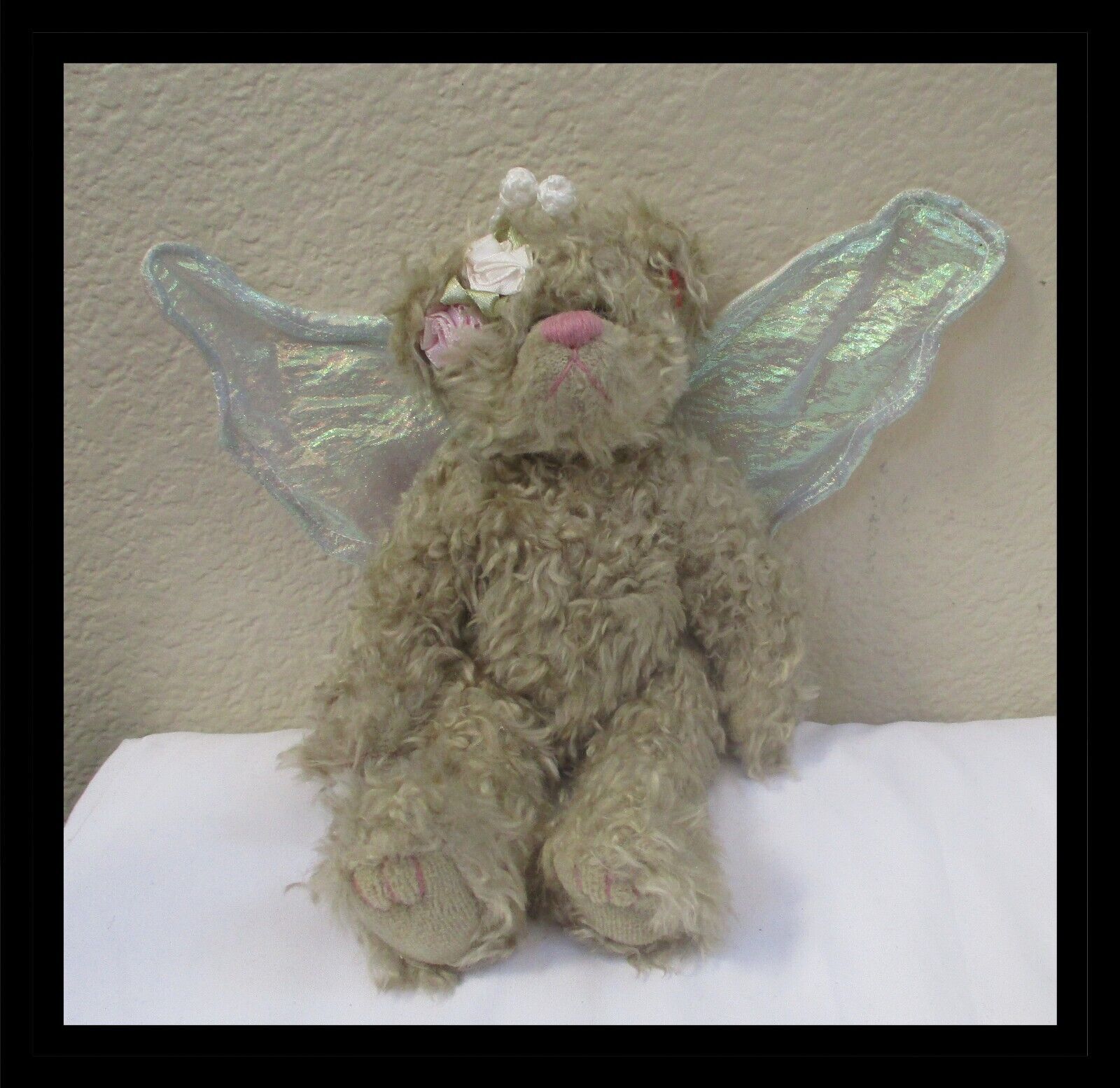 Ty Attic Treasures Rafaella the Angel Bear Fully Jointed 8&quot; NO TAG - $6.92