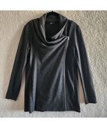 Club Monaco Womens Wool Knit Asymmetrical Zip Up Cardigan Top Gray Size SM - $654.73 MXN