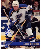 SCOTT MELLANBY HAND Signed Autographed ST. LOUIS BLUES 8x10 PHOTO w/coa  - £10.41 GBP