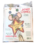 Cross Stitch Kit Dimensions Christmas Mouse Wind chimes Star Winter 2000 - $244.08 MXN