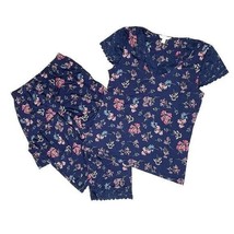 Charter Club Printed Lace-Trim 2-Pc. Pajama Set X SMALL (2001) - £18.64 GBP