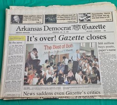Arkansas Democrat Gazette Newspaper Oct 19 1991 Closing And Other Issues See Pic - £19.82 GBP