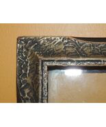 Antique 15&quot;x7.25&quot; 1910s 1920s Picture Frame Art Nouveau Bronze Black tex... - $918.61 MXN
