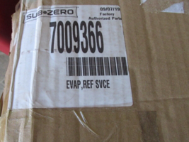 Sub Zero Refrigerator EVAPORATOR - OEM Part No. 7009366 - New! Open Box ... - £102.25 GBP