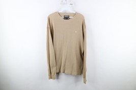 Vintage Southpole Mens Medium Faded Baggy Fit Thermal Waffle Knit T-Shirt Beige - £39.52 GBP