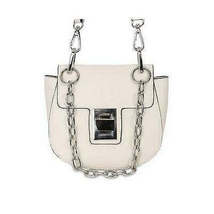 Steve Madden Cream Chain Detail Saddle Bag - £35.59 GBP