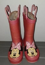 Minnie Mouse Pink Sparkly Rain Snow Boots Girls Size 7/8 Western Chief - £8.03 GBP