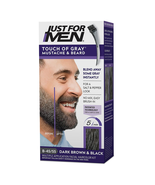 Touch of Gray Mustache &amp; Beard, Beard Coloring for Gray Hair with Brush ... - $14.51