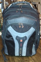 Wenger Swiss Gear Pegasus Laptop Notebook Tablet Backpack Bag Black Grey 17&quot;  - £39.95 GBP