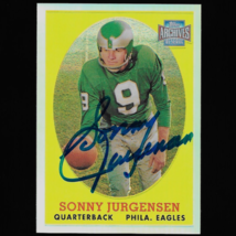 Sonny Jurgensen autograph signed 2001 Topps card #90 Eagles Nice! - £39.27 GBP