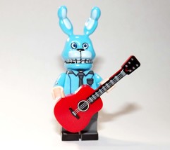 Minifigure Custom Toy Bunny blue Five Nights at Freddy&#39;s Video Game - £5.29 GBP