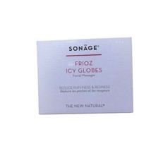 Sonage Frioz Icy Globes Facial Massager Set New Open Box Reduces Puffy &amp;... - $21.38