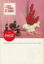 Pause for Living Summer 1966 Vintage Coca Cola Booklet Outdoor Hospitali... - £6.99 GBP