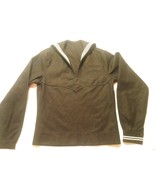 VINTAGE USN NAVY SAILOR BLACK JUMPER CRACKER JACK UNIFORM BLOUSE JACKET 38 - $65.97